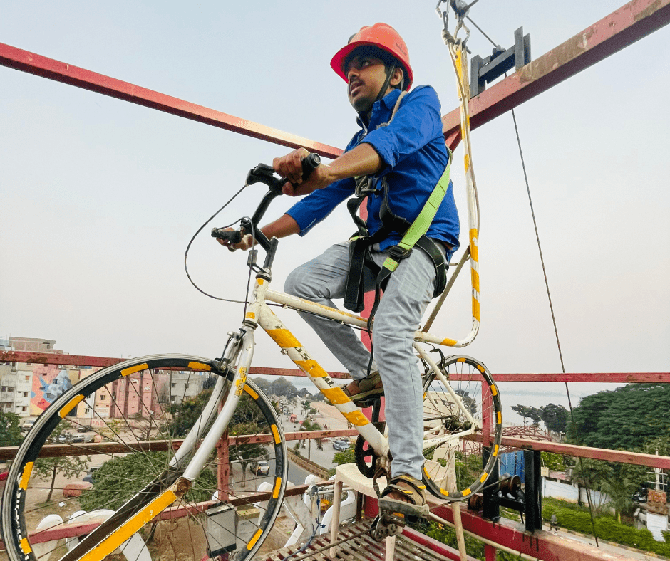 Sky cycling store